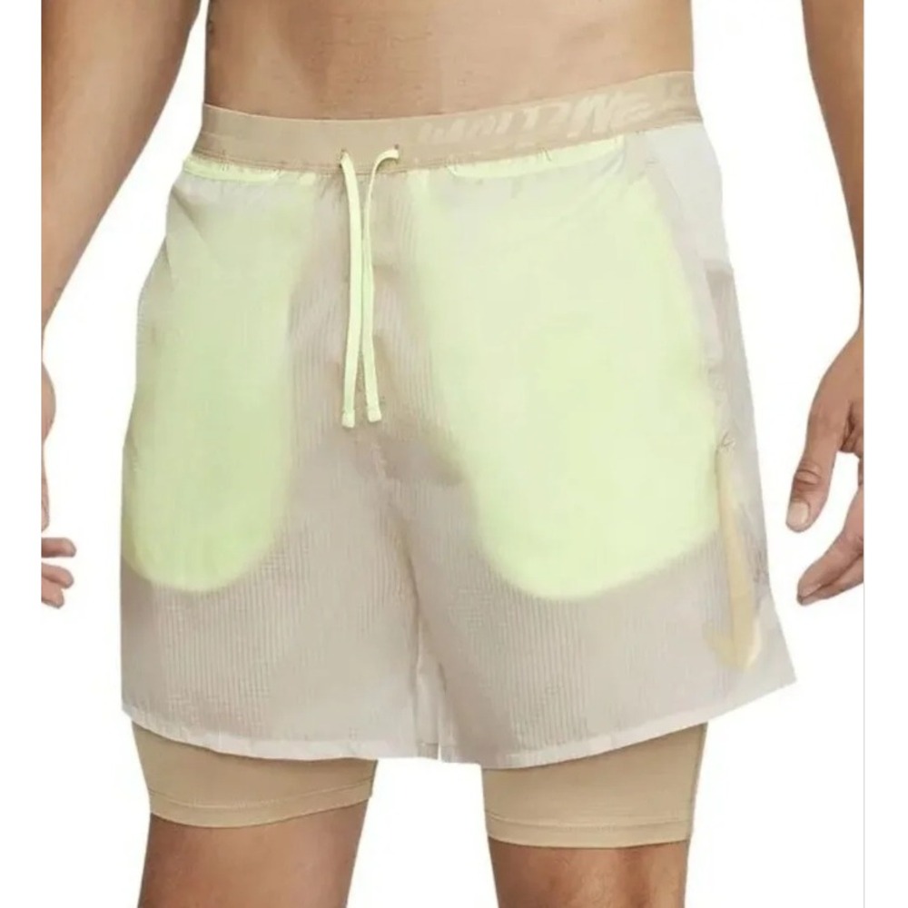 Nike Dri-FIT Wild Run Flex Stride running shorts Mens Size M Translucent Ripstop